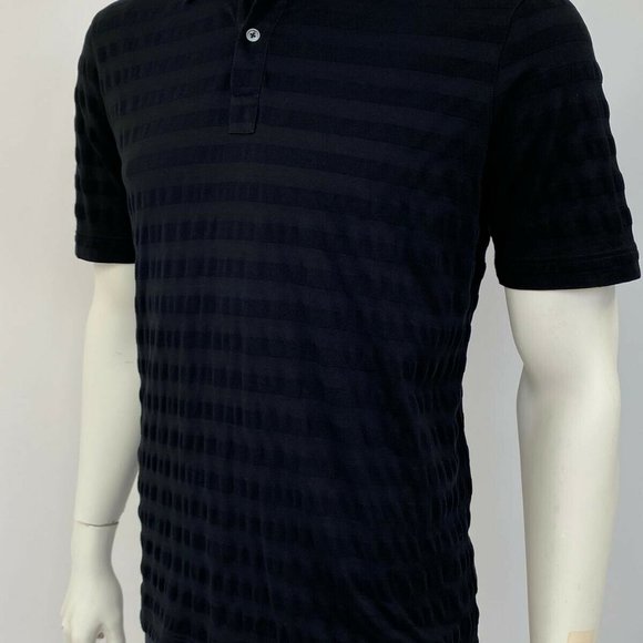 Authentic Louis Vuitton Black Striped Polo - Picture 4 of 9